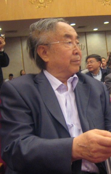 2011年4月，83岁的吕厚民在人民大会堂。