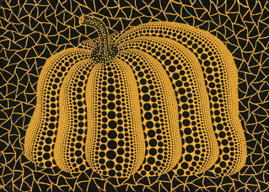 赵凌甲收藏的草间弥生作品《南瓜》