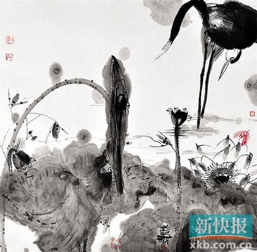 方一泓 墨荷之七