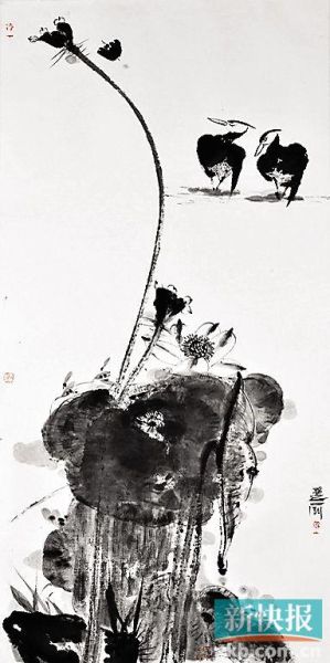 方一泓 墨荷之四