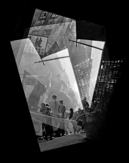 　　《老街万花筒》， 照片摄于 1955 年，再创作于 2011 年