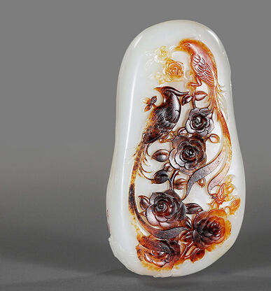 中国玉雕·石雕作品“天工奖”金奖作品《锦绣春色》