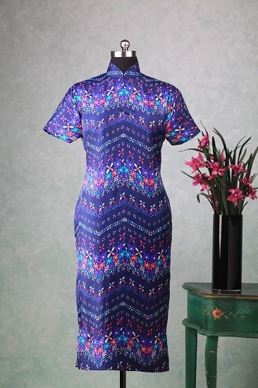 宋美龄生前穿着过的旗袍(局部)