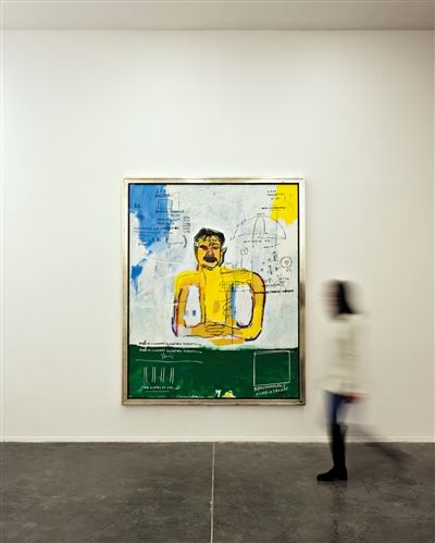 ①让-米歇尔·巴斯奎特作品《肖像》，1985年