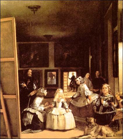 《宫娥》 布面油画 318×276cm 1656-1657 年 藏于马德里普拉多博物馆