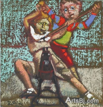 2011年作品《木马游戏》，20x20cm