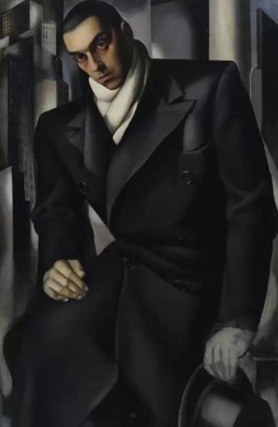 《男人肖像》，为第一任丈夫绘制的肖像，因婚姻破裂，作品终未完成（布面油画，126×2050px，1928年）