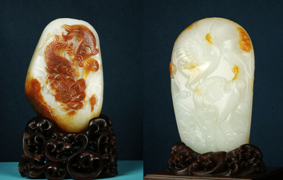 中国玉石雕刻大师王金忠的“院体花鸟”