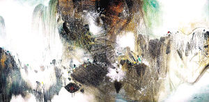 朱德群 1990-1999年作 雪霏霏