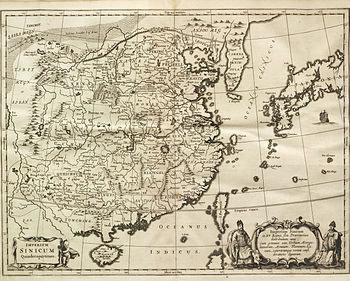 基歇尔绘制的清朝版图