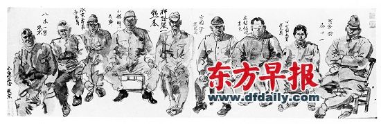 沈逸千作品《火线上押解下来的日俘》