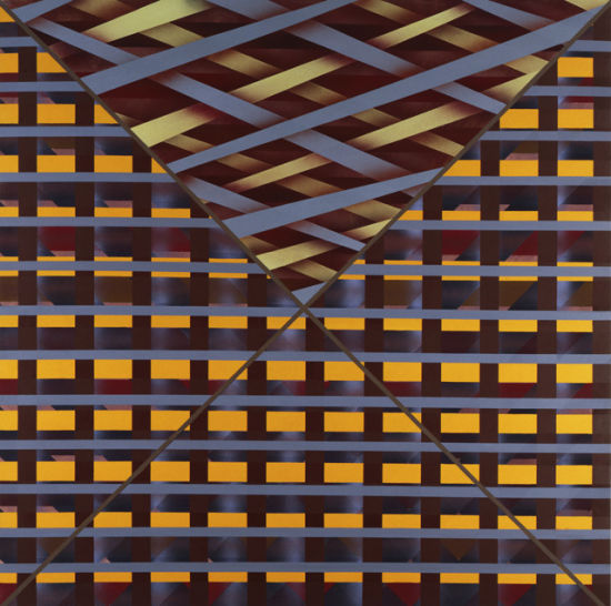 斯库利和贝克特一样，不仅仅是爱尔兰人，而且是英格兰的爱尔兰人，既自律又充满怒火，有一种“愤怒的简洁”。“贝克特的创作方式是非常严谨的，但前提却是疯狂，这是他的伟大之处。这也是我的方式，我作品中翻来覆去的重复，来自我早年喜爱的摇滚乐。”《Diagonal Inset》1973