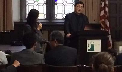 段俊平在新泽西城市大学发表 “中国文化与中国书法”主题演讲