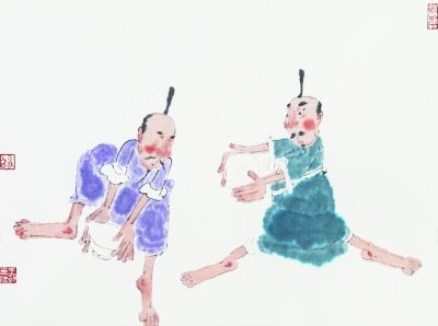 诗酒图二（国画） 54×41厘米  2013年  王艺
