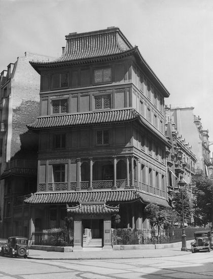 拍摄于1928年的卢芹斋于巴黎营建的“红楼”