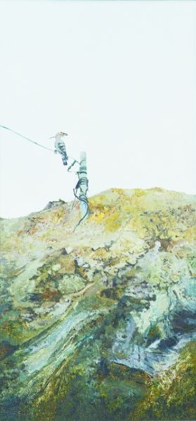 《寻找》（局部） 116cm×56cm×3 布面油画 2012年