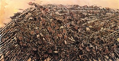 展览呈现了许江近十年创作“葵园”主题下的作品全貌。他在接受新京报记者专访时指出，自己的艺术生涯几乎就是一个回访葵园大地的过程。