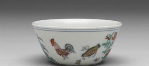 明成化 斗彩鸡缸杯，玫茵堂旧藏