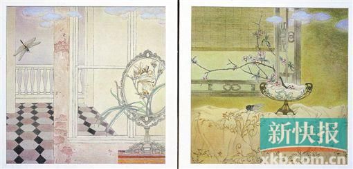 ■谢莹《晴窗花语系列之一、之二》