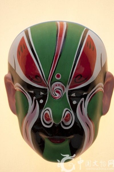 泥塑彩绘脸谱《金少山饰单雄信》