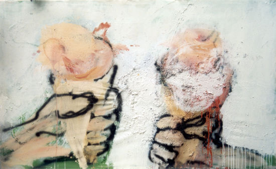 文倵 2003 无题 布面丙烯 150 x 280