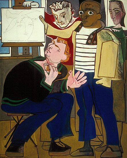 弗朗索瓦丝·吉洛作品《画家》（1952）