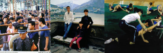 《目击成长》也记录了女儿的兴趣爱好，这是2005年的时候女儿在练习艺术体操，还有和爸妈在三峡