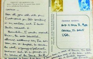 这张奥巴马27岁的明信片日前曝光，原来奥巴马也曾梦想成画家。