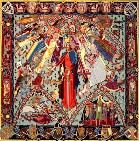 内高用了12年的事件为丹麦女王50寿辰创作了17幅挂毯，这批作品被丹麦艺术界视为内高自上世纪70年代以后最重要的代表作