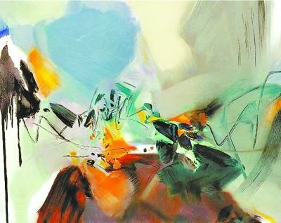 朱德群油画作品