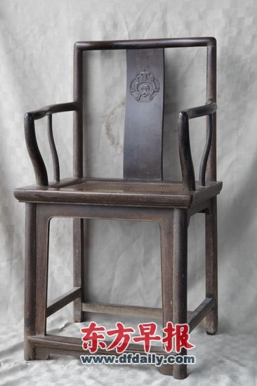 铁力木南官帽椅