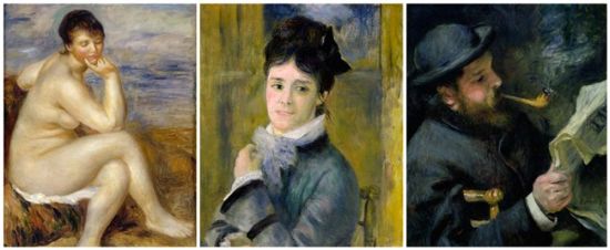 为了全面呈现莫奈生活和创作的各个方面，马摩丹美术馆出借了他们近半数的莫奈真迹（40 幅），还有 12 幅其他印象派大师作品,比如雷诺阿的《坐在岩石上的浴女》、《莫奈夫人画像》、《阅读中的莫奈》。