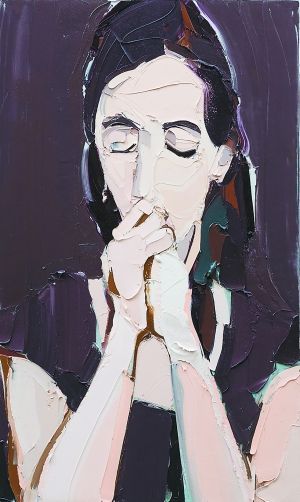 《女人》 220cm×130cm 布面油画 2013年