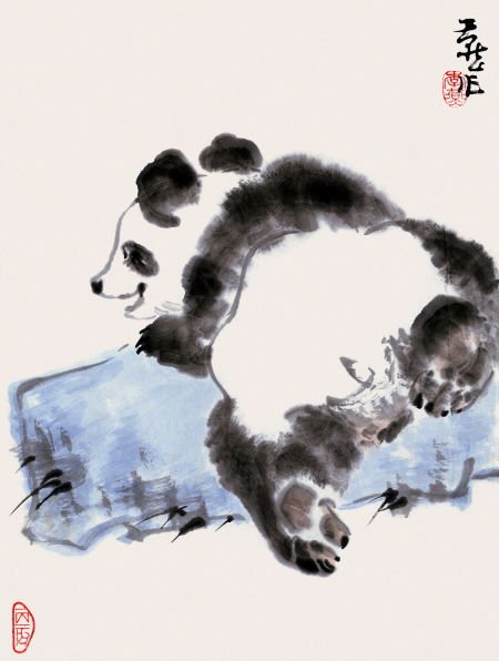 熊猫 1972年 46X34.8