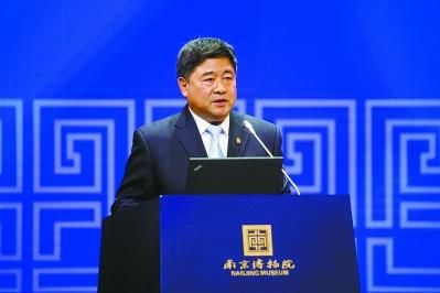 北京故宫博物院院长单霁翔在论坛上发言。 本报记者 冯芃摄