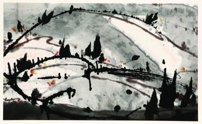 《自足》 （autosuffisant） 水墨 57×104厘米