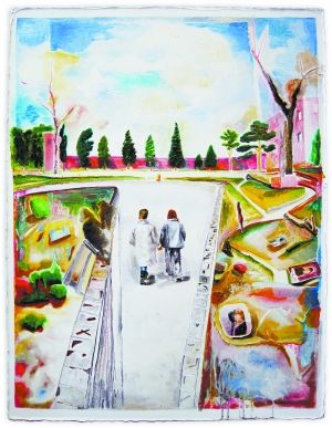 《仅限两人》 125cm×95cm 布面油画 2013年