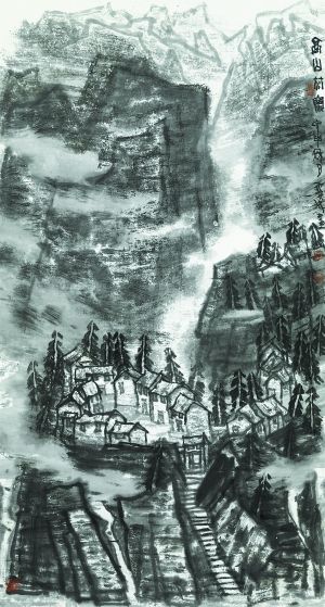 《高山村寨之一》 2004年