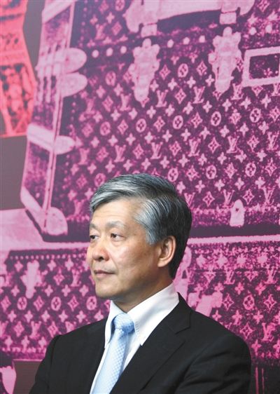2011年5月30日，陈履生在国博“艺术时空之旅”展览现场。新京报记者 薛珺 摄