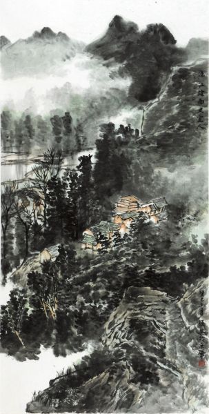金色的季节》被中国美术馆收藏，并在近日举行的中国美术馆50周年馆庆中展出。　中央美术学院供图