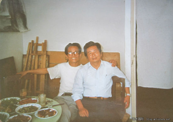 1984年朱乃正和于衍堂在兰州于衍堂家中