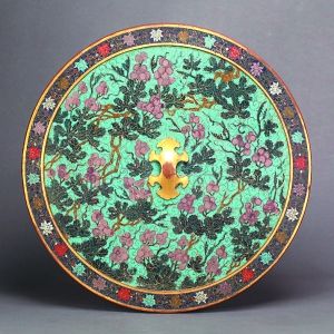 明代掐丝珐琅花卉纹特种工艺镜