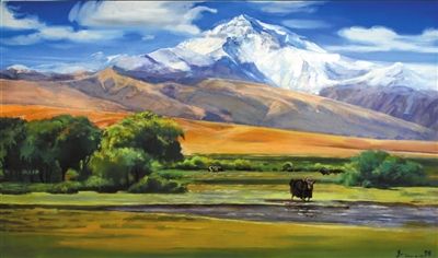 《高原之巅》120cm×80cm布面油画2012年作