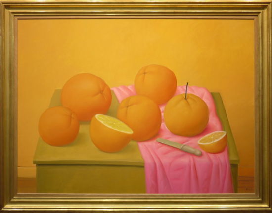 《橘子》油画·布本1999。