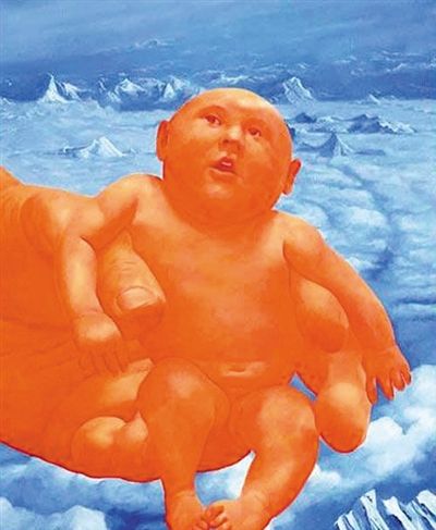 2005年后女儿诞生使“婴儿”和“白云”成为方力钧作品新题材。