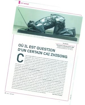 蔡志松作品登法国杂志封面  艺术家表示：“入围消息还是从微博中得知”