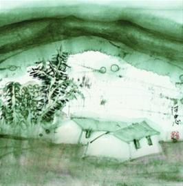 黄阿忠 山野 50x50cm