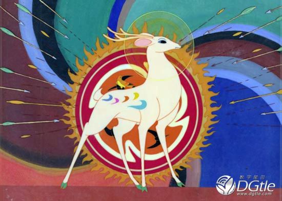 动画片《九色鹿》形象来自于敦煌莫高窟中的鹿王本生图