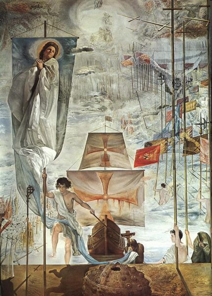 达利油画《哥伦布之梦》。图片来源网络