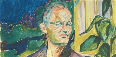 爱德华·蒙克（1863年12月12日-1944年1月23日），挪威表现主义画家和版画复制匠，本图是他的自画像。
